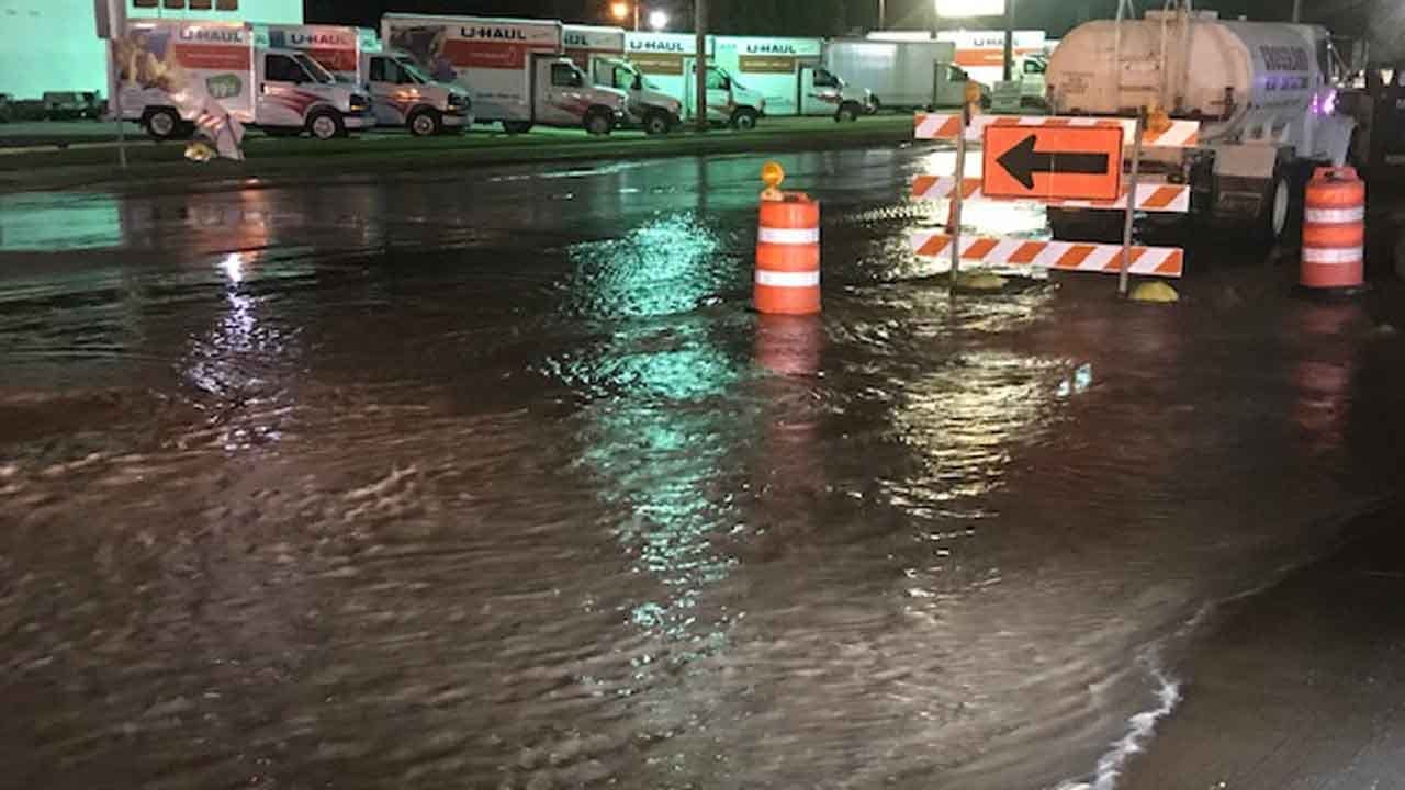 WATCH: Water Break Leaves Several Tulsa Businesses Without Water