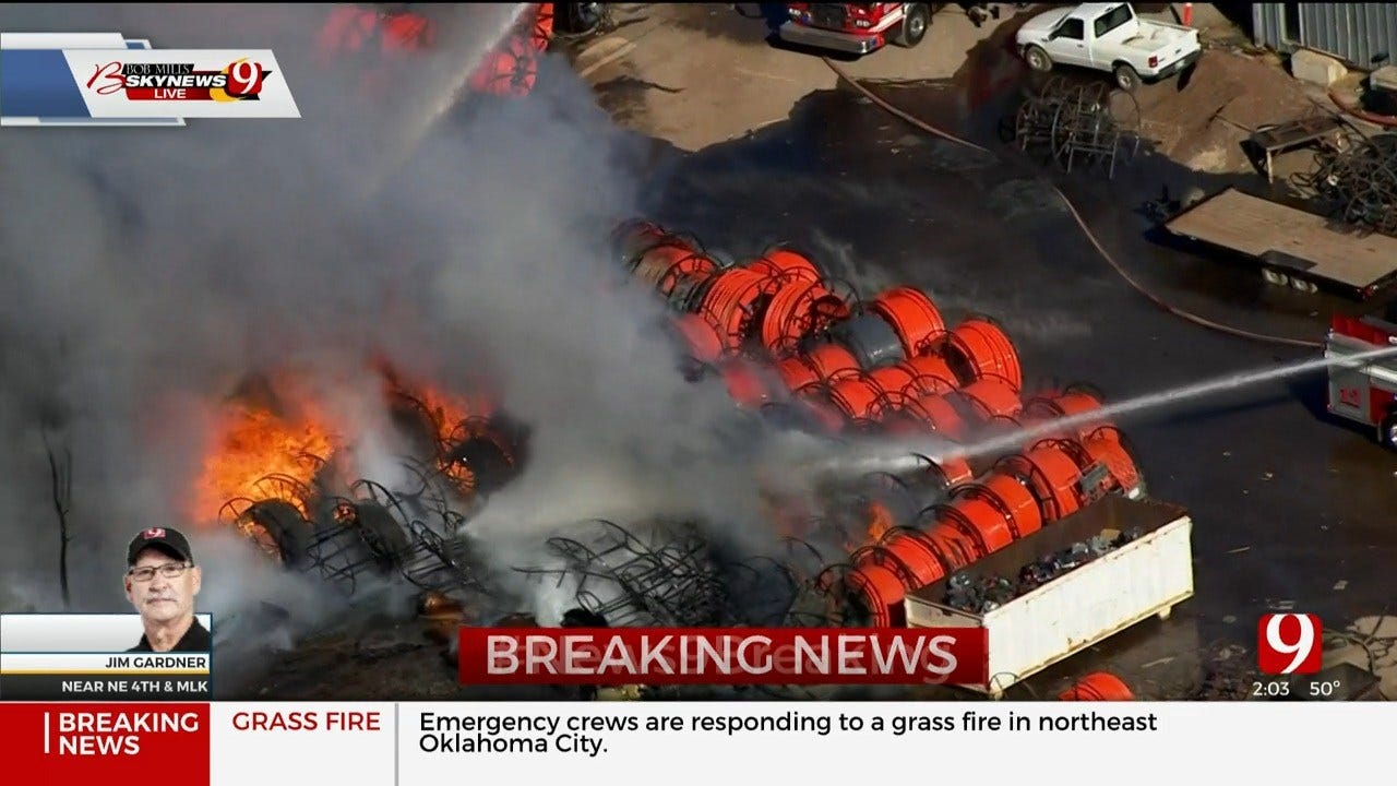Large Fire Reported In NE OKC