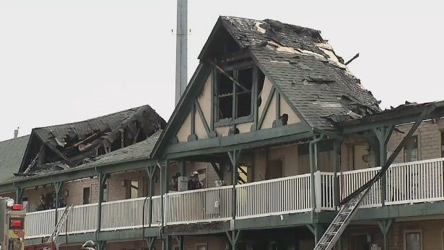 Dozens Displaced By Tulsa Motel Fire