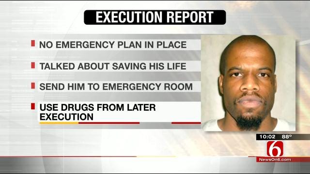 Report Answers Questions Regarding Oklahoma Inmate's Execution