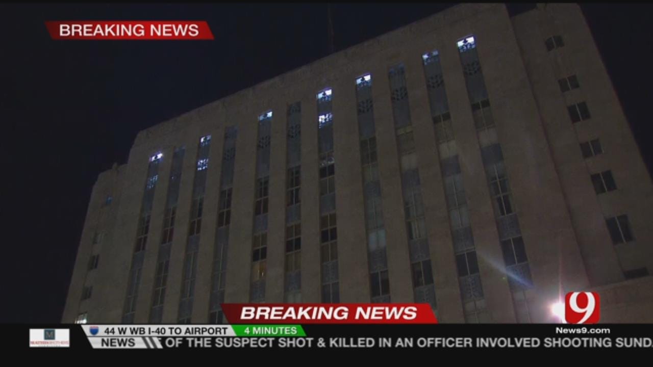 Officials Respond To Reported Fire At Oklahoma County Courthouse