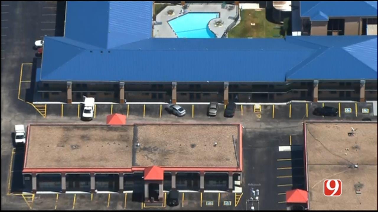 WEB EXTRA: SkyNews 9 Flies Over Homicide Investigation At NW OKC Motel