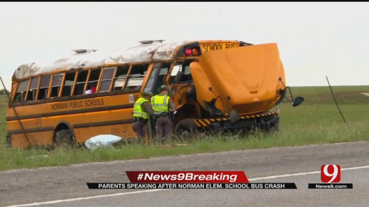 Parents Speaking After Norman Elementary School Bus Crash