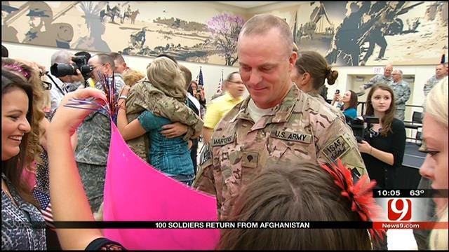 Homecoming Ceremony Held For 1245th Transportation Company