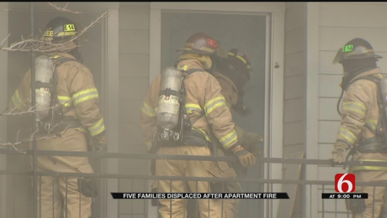 Tulsa Crews Fight Apartment Fire