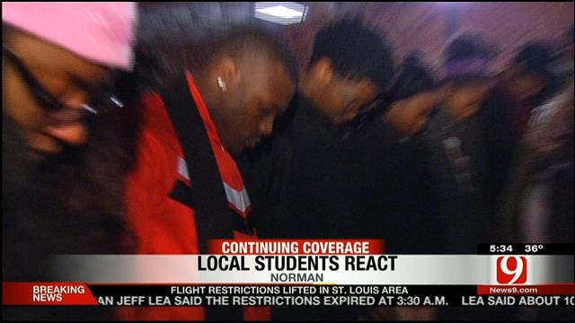 OU Students Host Moment Of Silence For Events In Ferguson, MO
