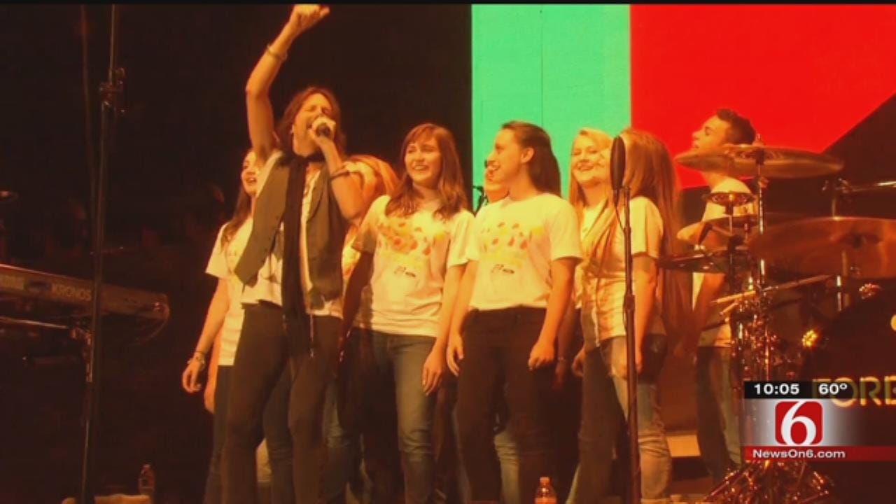 Bristow Choir Students Rock BOK Center With Foreigner