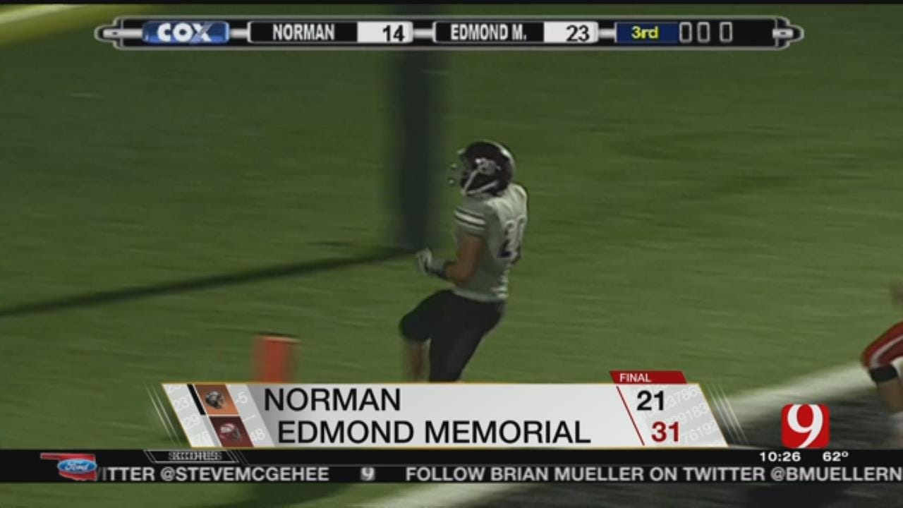 Memorial Beats Norman, 31-21