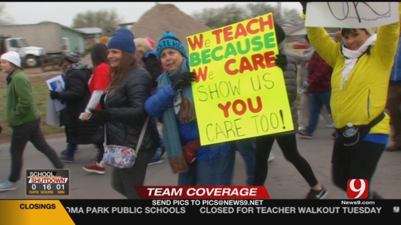 Teachers March On State Capitol Over Funding Concerns