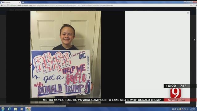 12-Year-Old Campaigns For Selfie With Trump At OK State Fair