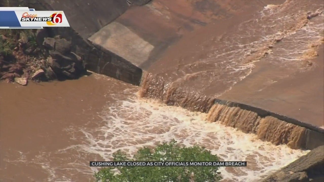 Dam Breach Closes Cushing Lake Indefinitely