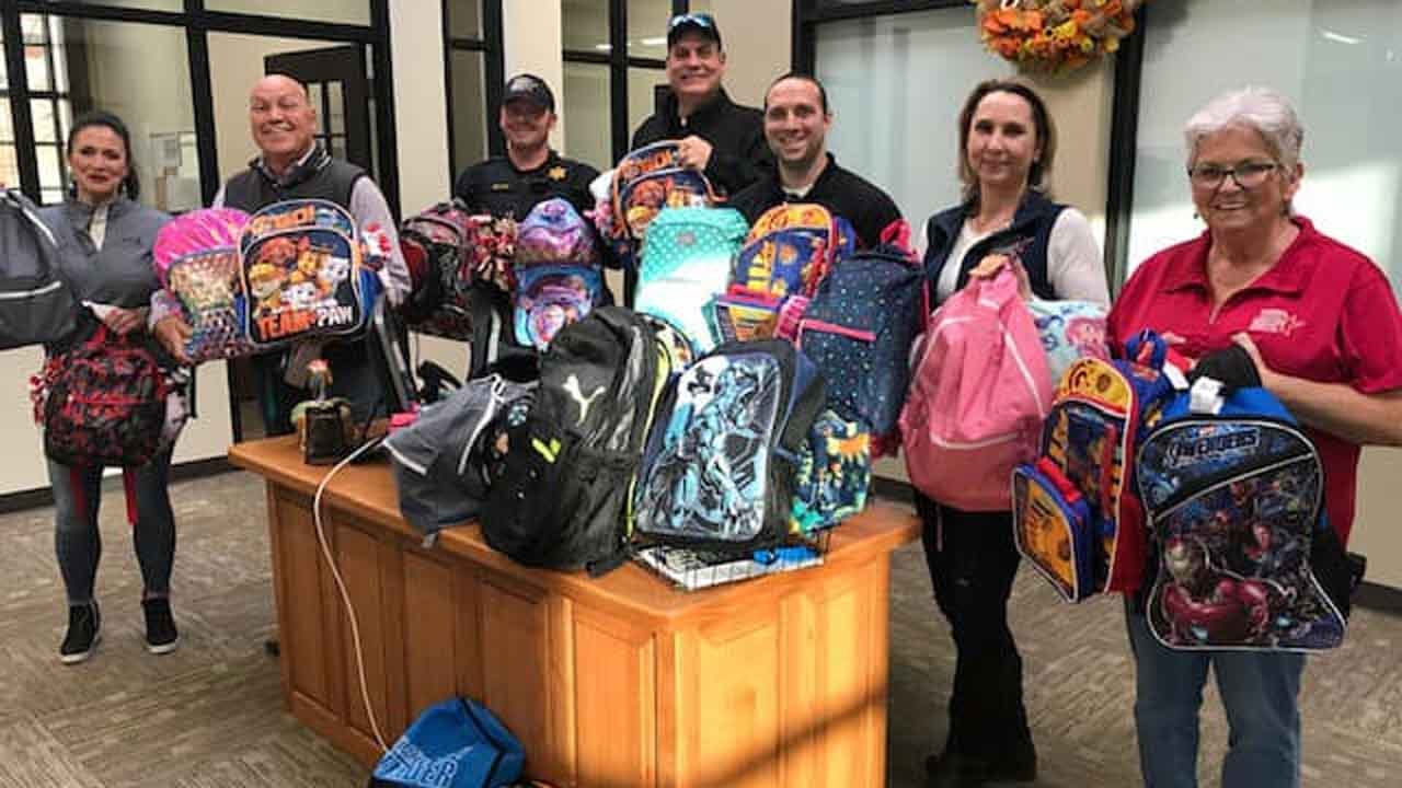 Church On The Move Delivers Backpacks To Rogers County Sheriff's Office