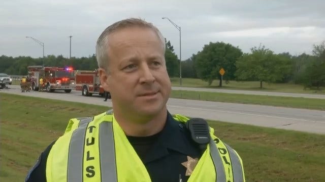 WEB EXTRA: Tulsa Police Cpl. Jason Muse Talks About Crash