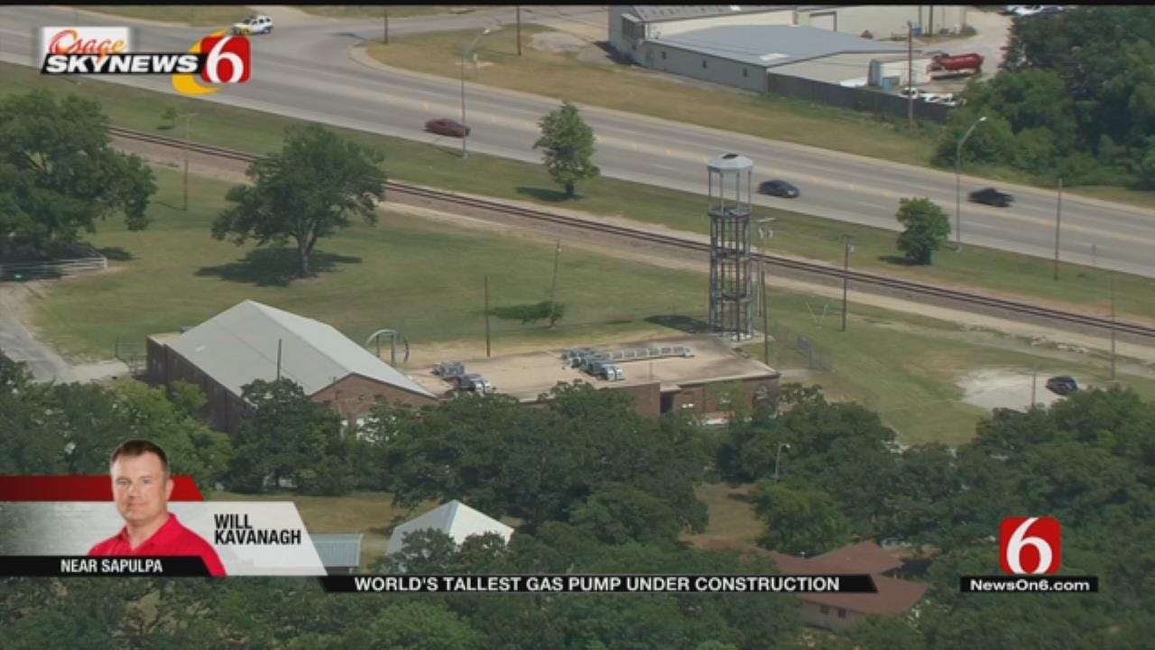 Osage SkyNews 6 HD Flys Over World's Tallest Gas Pump