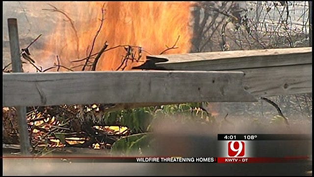 Firefighters Battle Massive Grassfire In Southeast OKC
