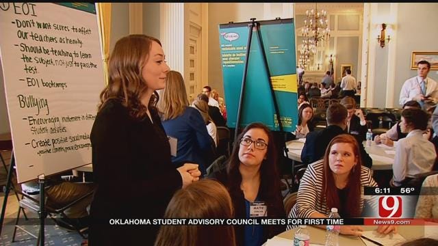 First State Student Advisory Council Meets At Oklahoma Capitol