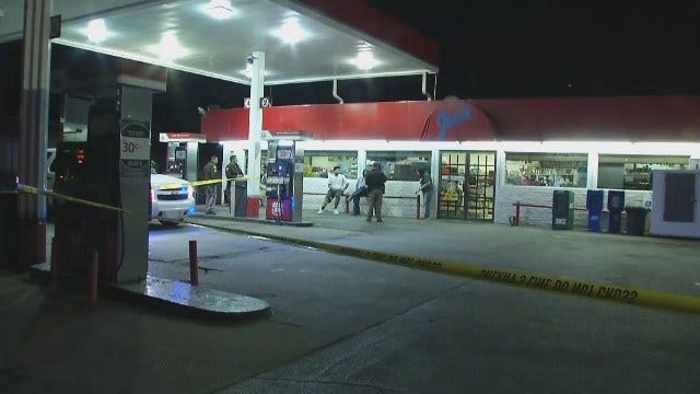 WEB EXTRA: Video From Scene At Sand Springs Gas Station