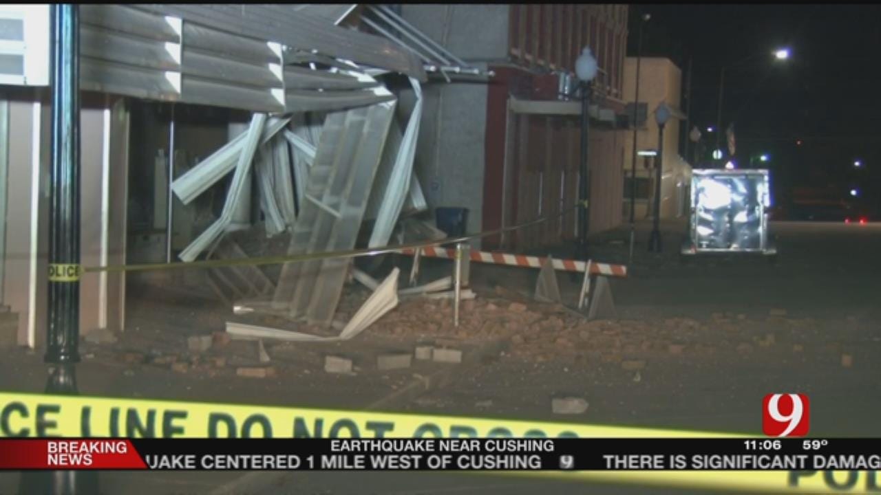 Cushing Residents Talk About Earthquake, Damage