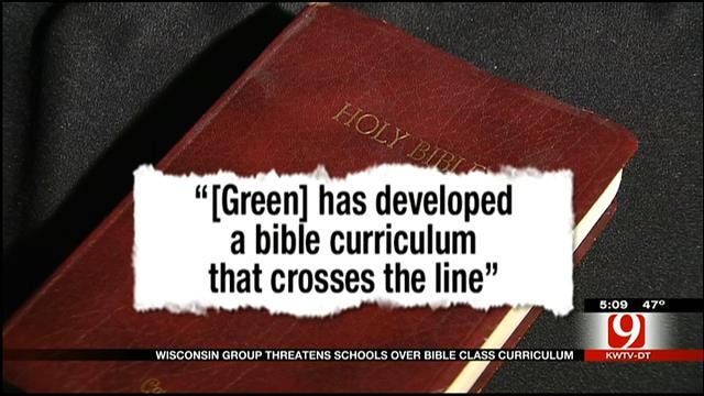 Wisconsin Group Threatens Oklahoma Schools Over Bible Class Curriculum