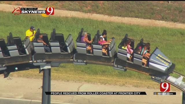 Eight Rescued From Roller Coaster At Frontier City