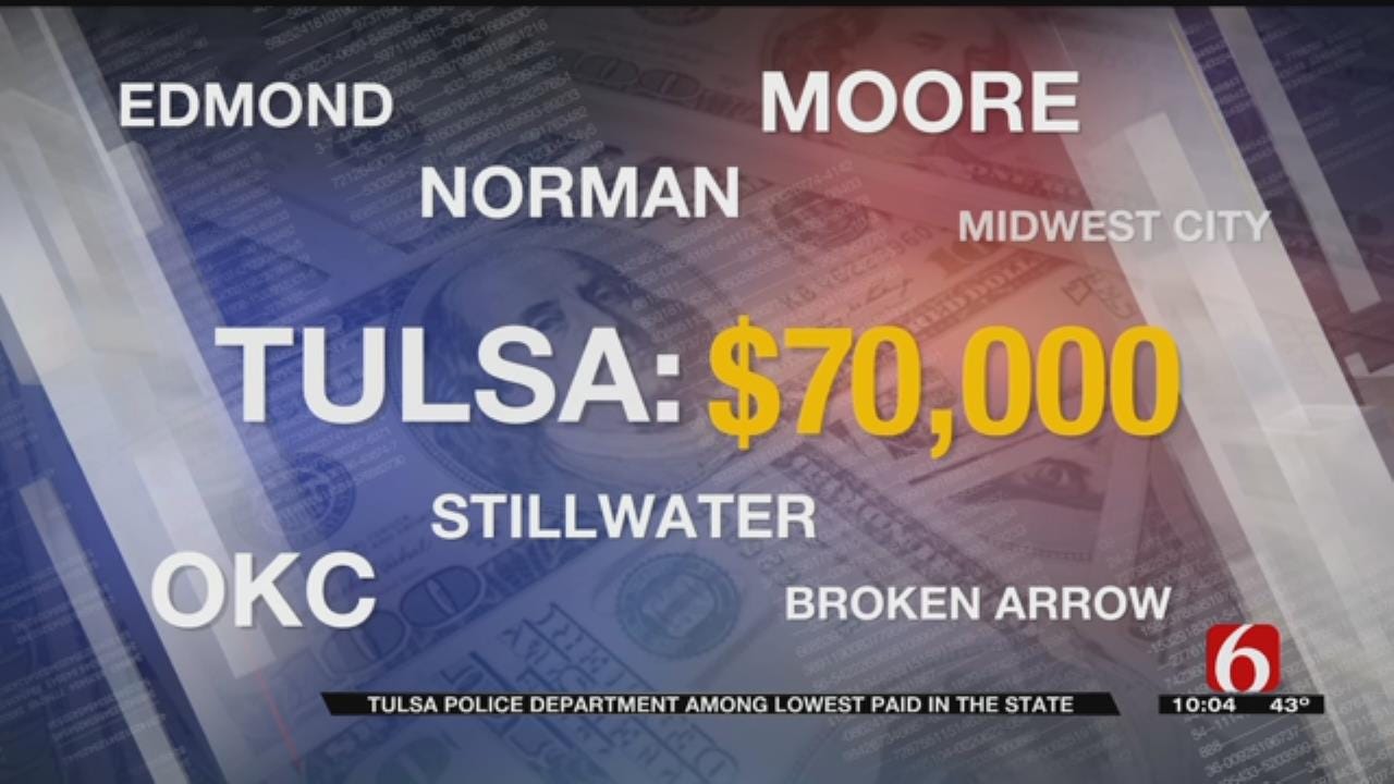 Tulsa Police Officers Among Lowest Paid For Comparable Departments In State
