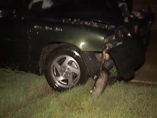WEB EXTRA: Video From Scene Of One Car Accident On State Highway 11