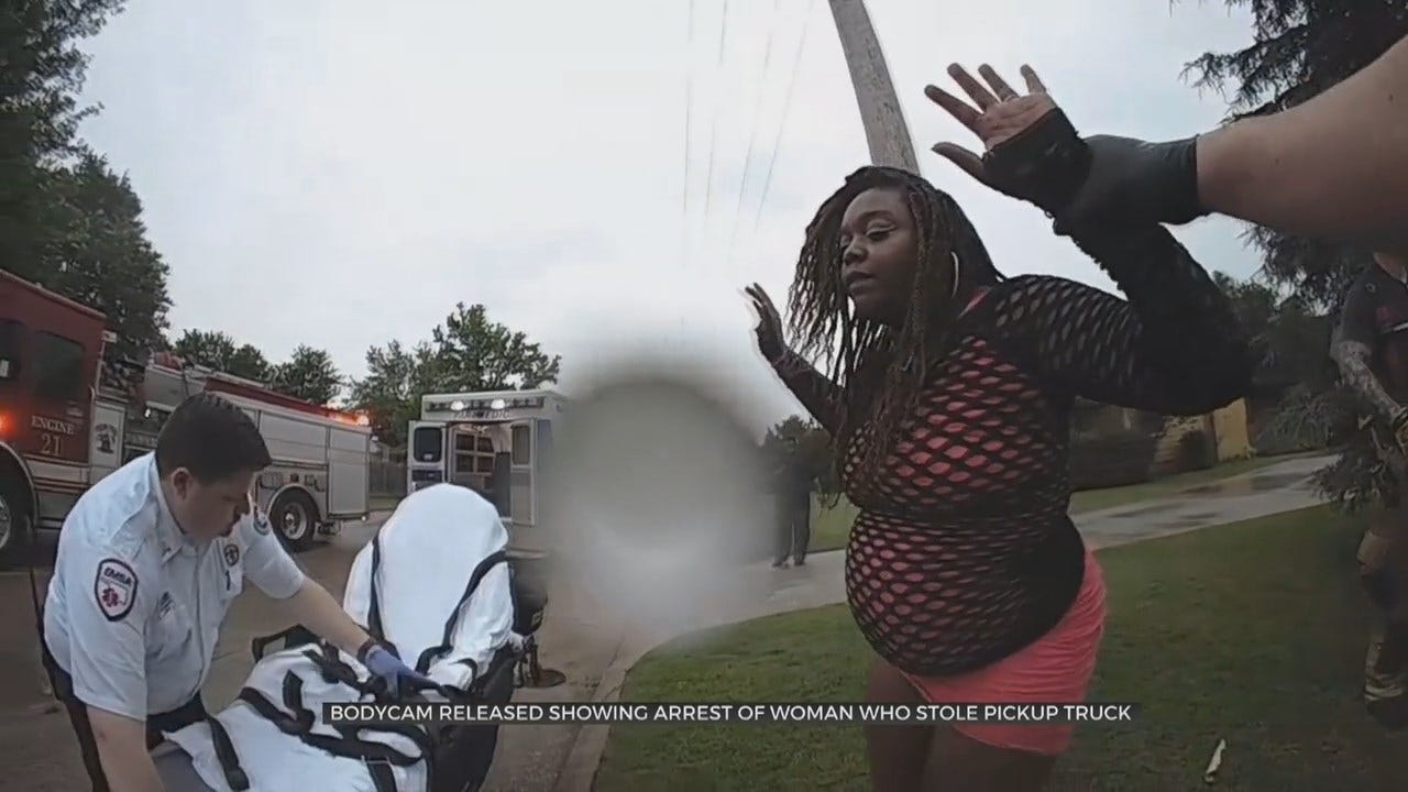Tulsa Police Release Bodycam Video From Stolen Truck Arrest
