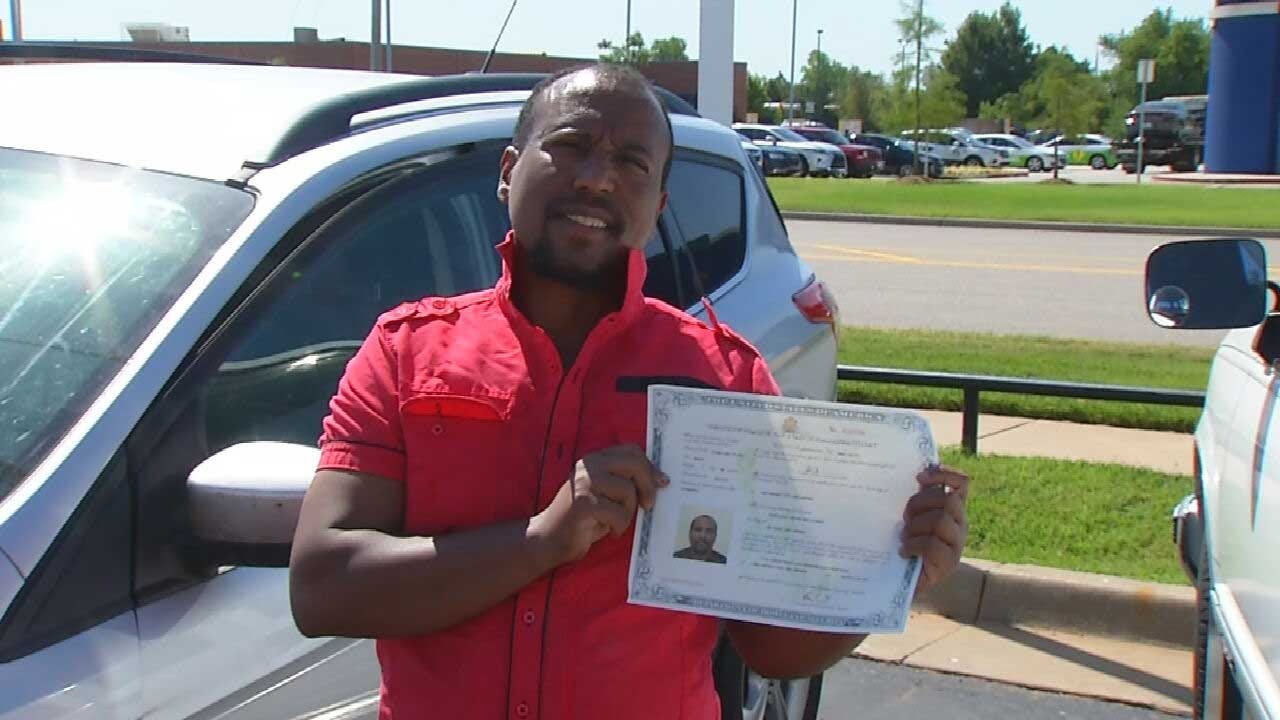 Red Dirt Diaries: OKC Officer Helps Man Become U.S. Citizen