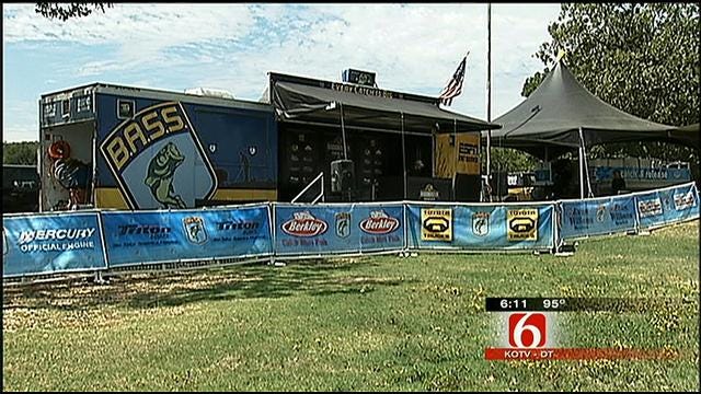 Professional Anglers Flock To Fort Gibson Lake For Bassmasters Tournament