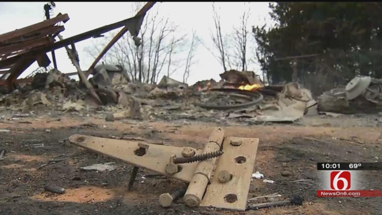 Rural Cleveland Grassfire Burns Two Homes; Dog's Bark Saves Residents