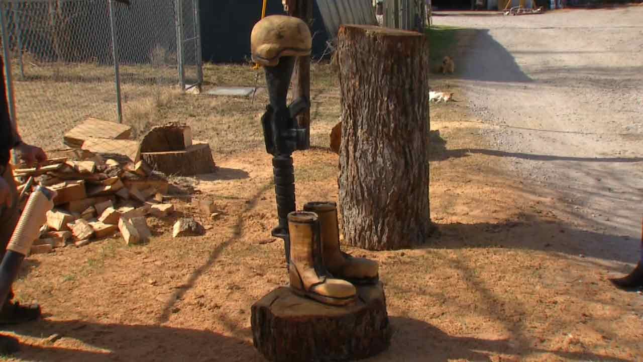 Oklahoma Veteran Making 'Battlefield Crosses' To Honor 17 Fallen Marines