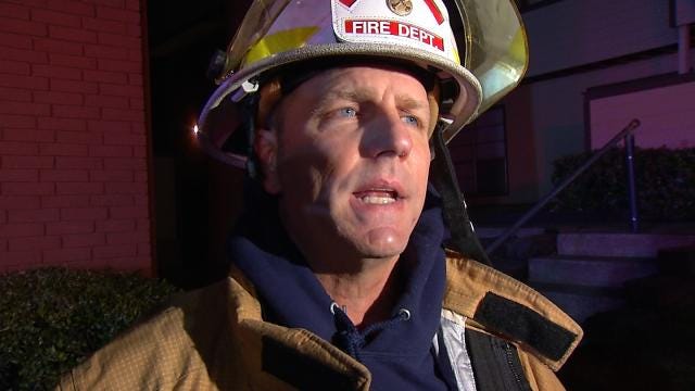 WEB EXTRA: Tulsa Fire District Chief John Steiner Talks About Apartment Fire