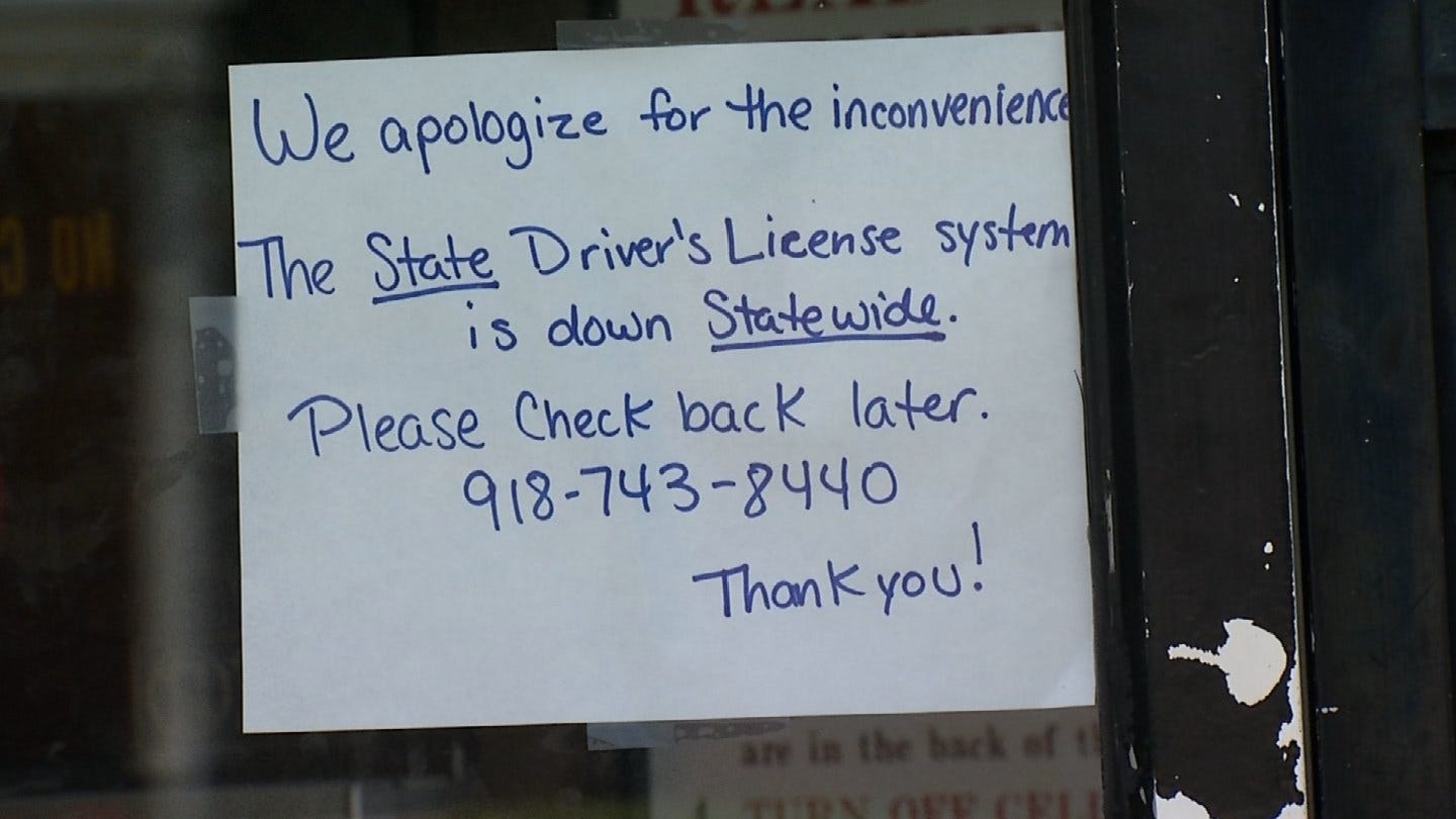 No New Driver Licenses Until Statewide Computer Problem Is Fixed