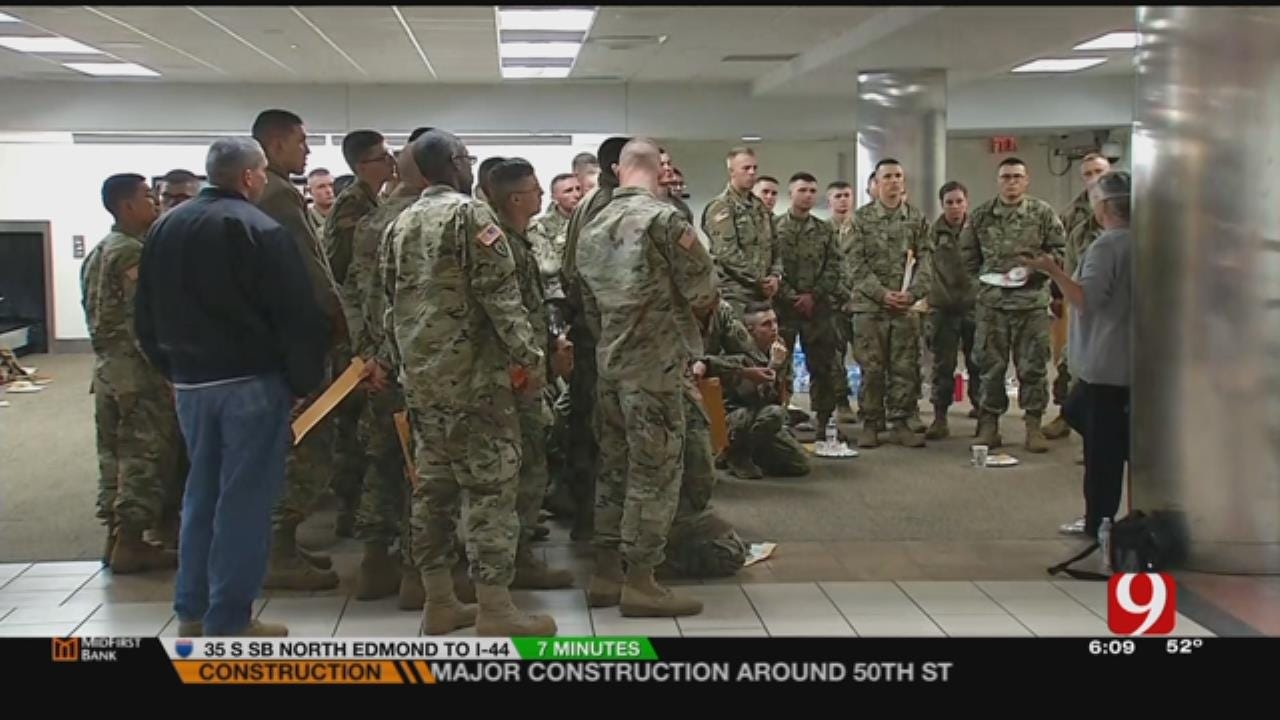 Soldiers From Fort Sill Travel Home For The Holidays