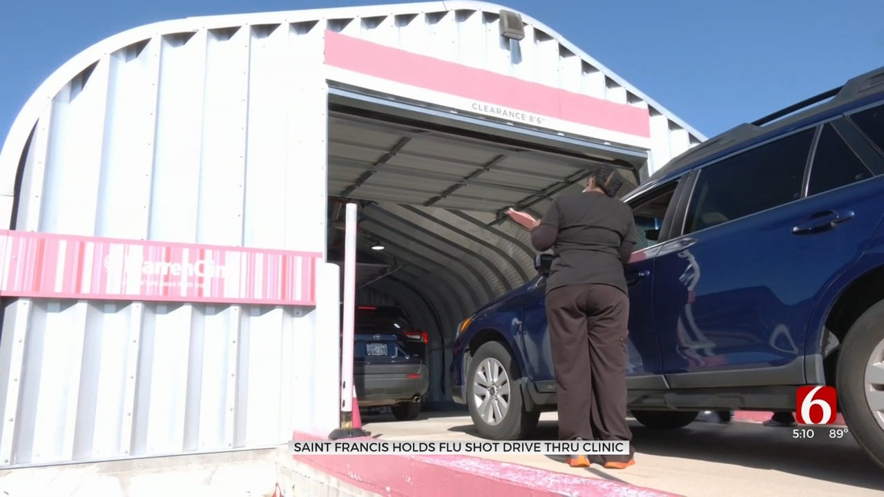Saint Francis Drive-Thru Flu Vaccination Clinic Opens In Tulsa
