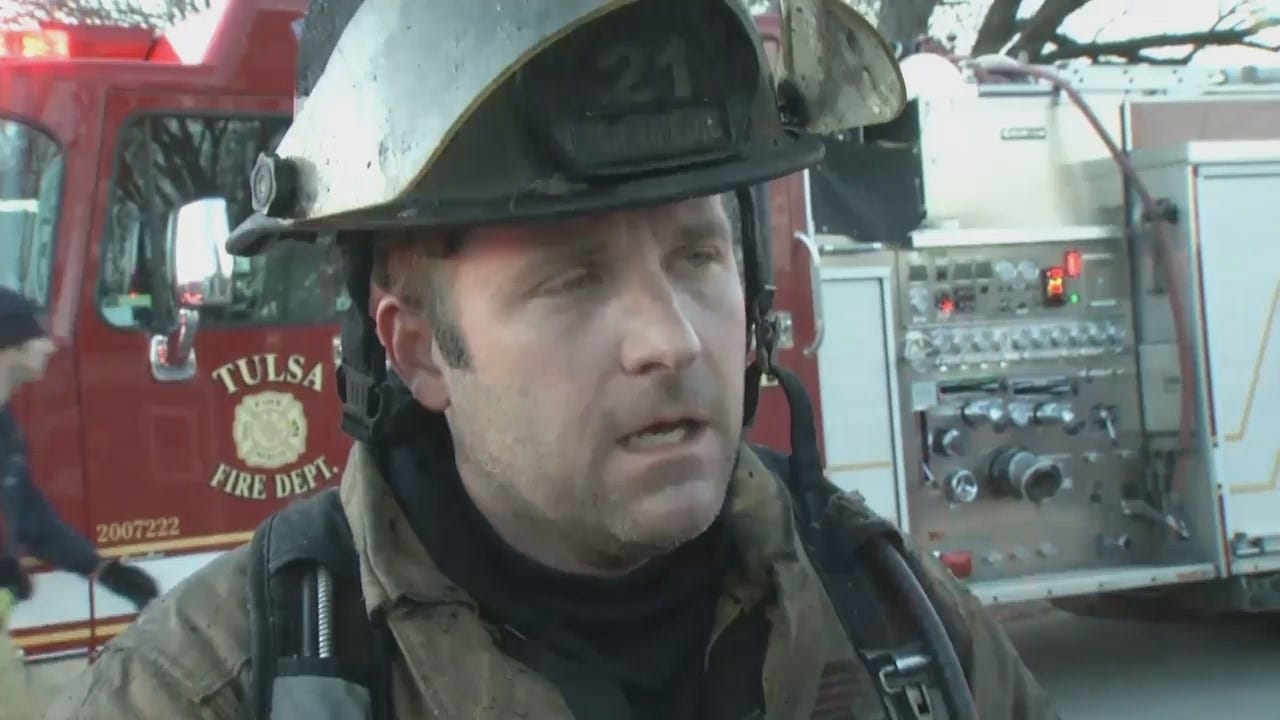 WEB EXTRA: Tulsa Firefighter Andy Little Talks About The Fire