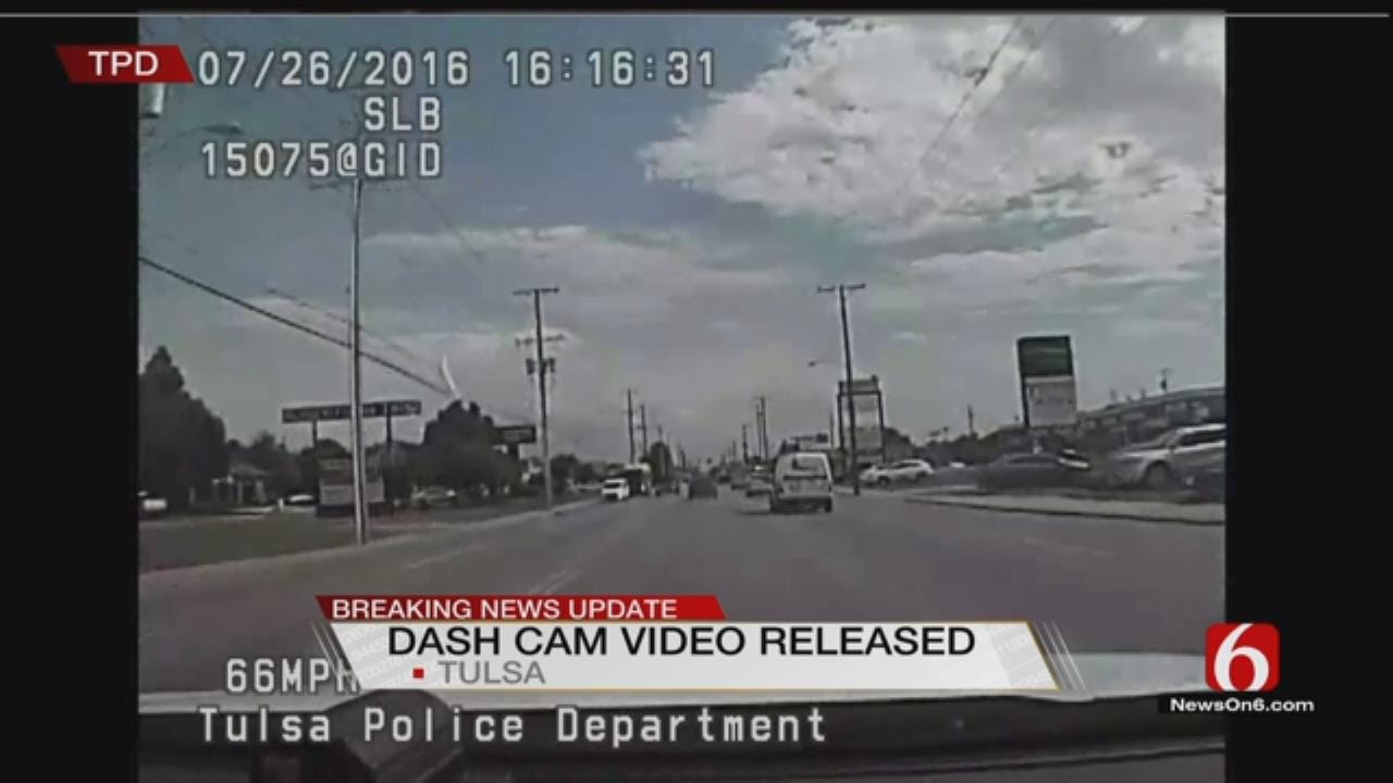 Dash Cam Video Released In Crosstown Tulsa Police Chase