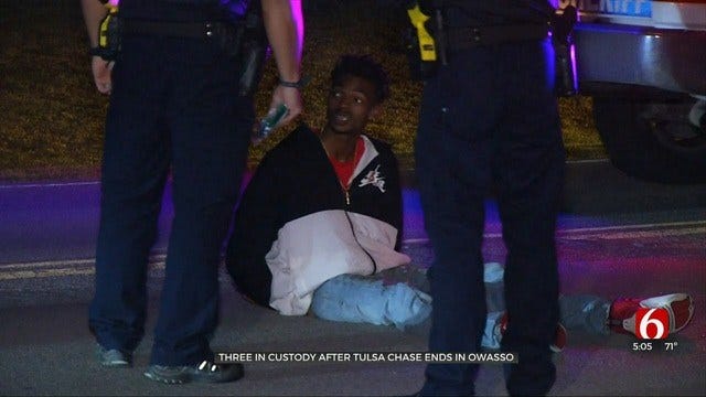 Tulsa Police: 3 Taken Into Custody After Multi-City Chase Ends
