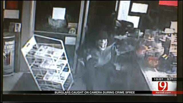 Surveillance Video Captures Guthrie Convenience Store Burglars
