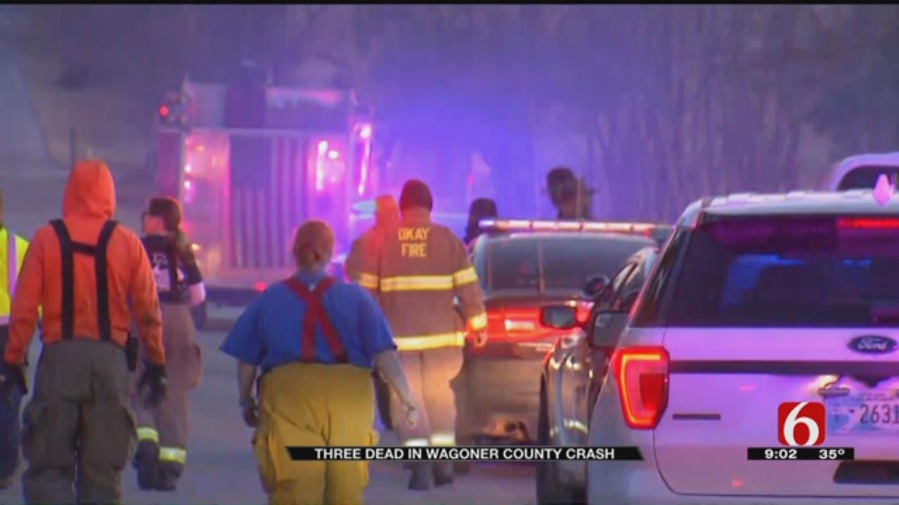2 Dead In Fiery Car Crash, Wagoner County Sheriff Says