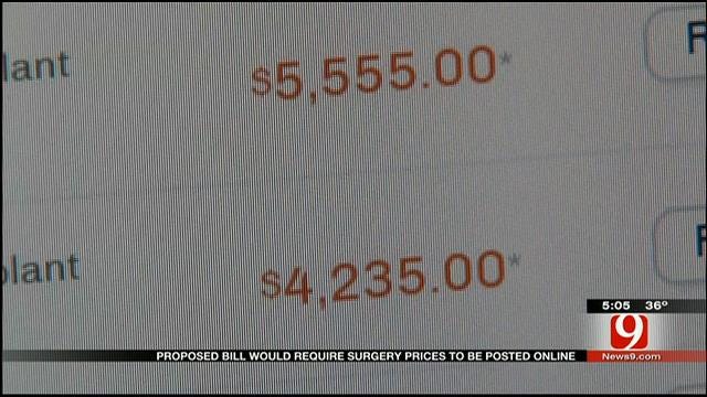 Proposed OK Bill Would Require Surgery Prices To Be Posted Online