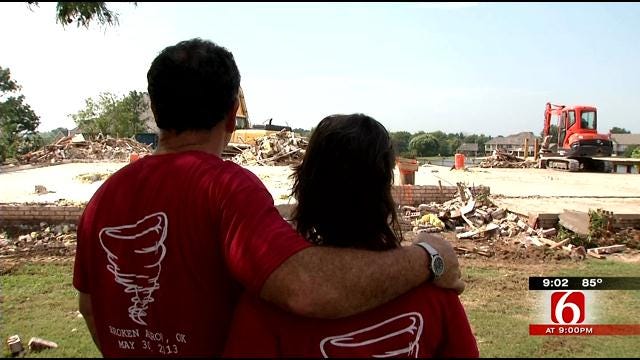 Broken Arrow Family Razes Tornado-Ravaged Home