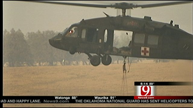 Oklahoma National Gaurd Helicopter Protocol For Fire Response