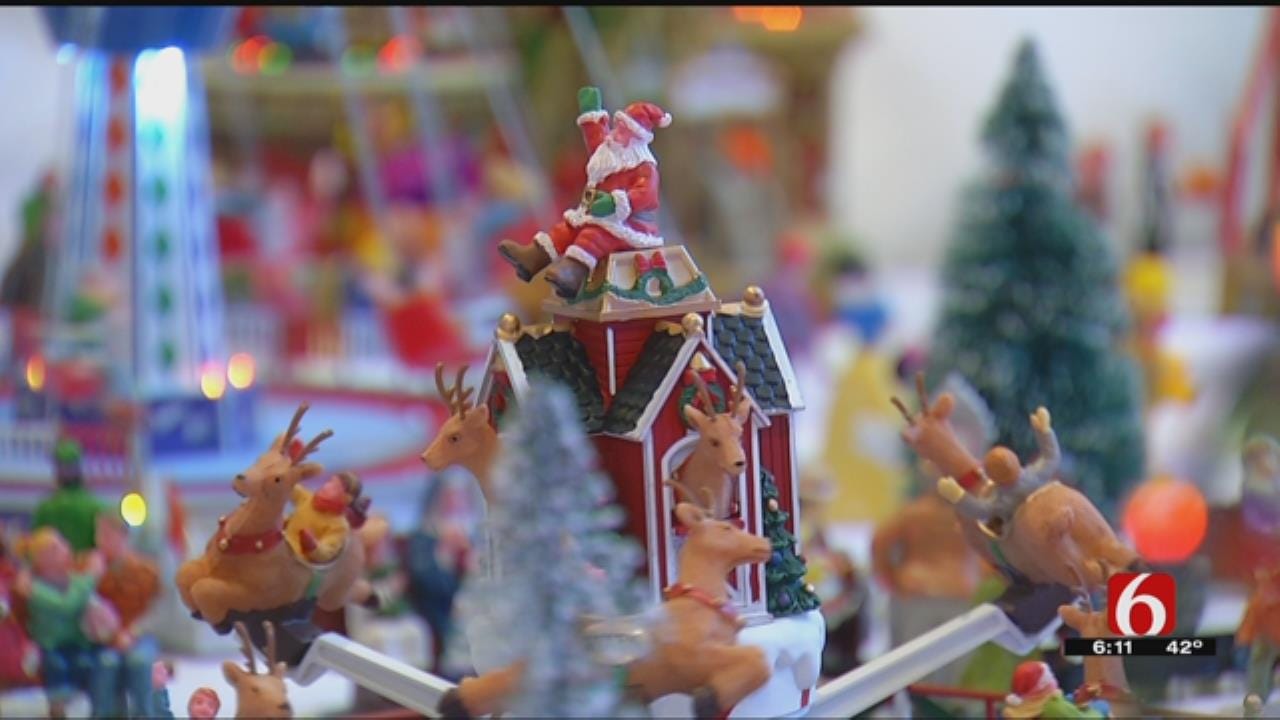 Tulsa Man Celebrates Christmas With Mini Amusement Park In Living Room