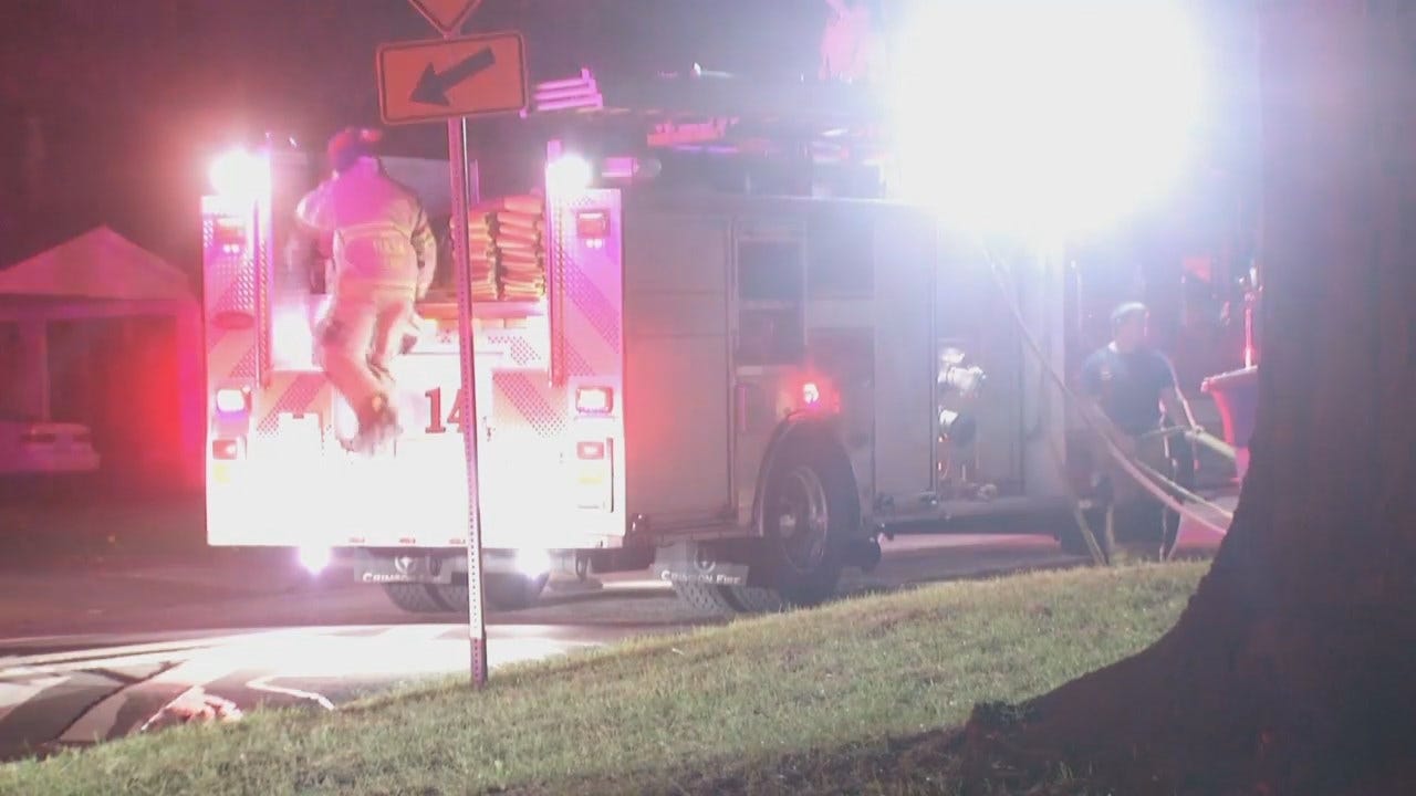 WEB EXTRA: Video From Scene Of Tulsa Friday Morning House Fire