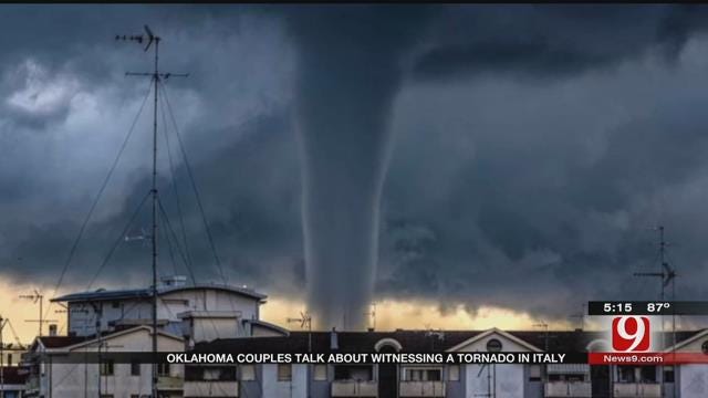 MWC Couple Speaks To News 9 About Seeing Tornado In Italy
