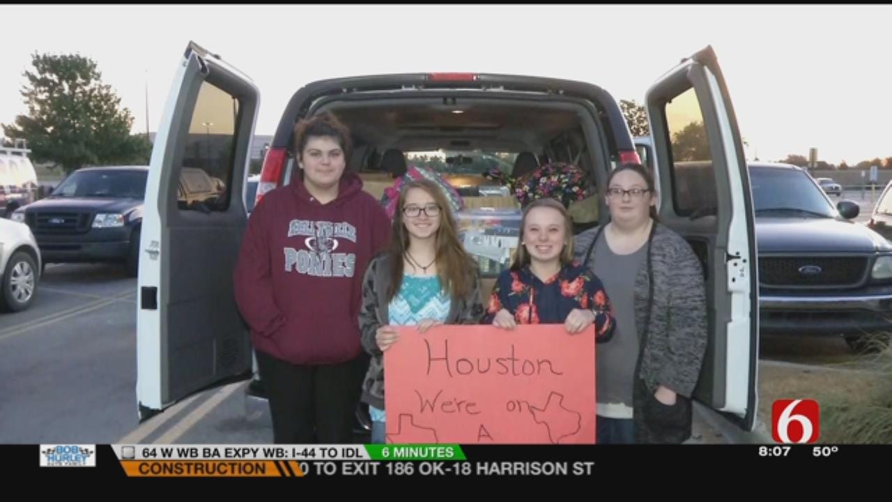 Kellyville Students Spend Break Helping Hurricane Harvey Victims