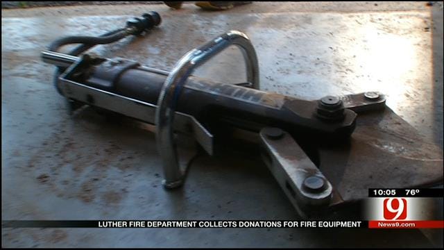 Luther Fire Department Collects Donations For Fire Equipment