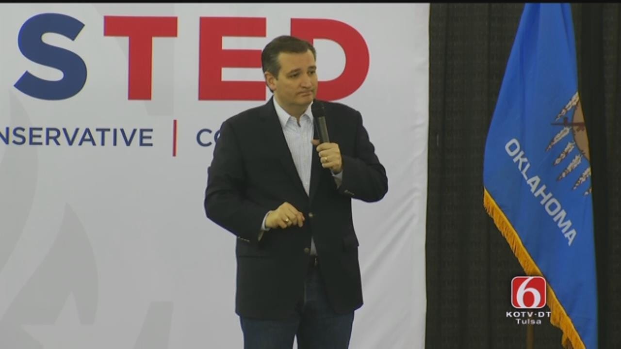 Ted Cruz Speaks To Crowd At Tulsa Fairgrounds, Part 2