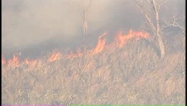 WEB EXTRA: SkyNews6 Flies Over Grass Fire In Washington County